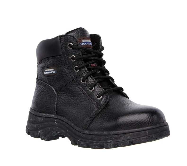 Skechers Relaxed Fit: Workshire - Peril St - Womens Work Boots Black [AU-VT0175]